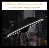 LED Inverted Umbrella With Creative Flashlight